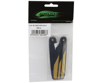 SAB Goblin 95mm "S Line" Carbon Fiber Tail Blades (Gold)