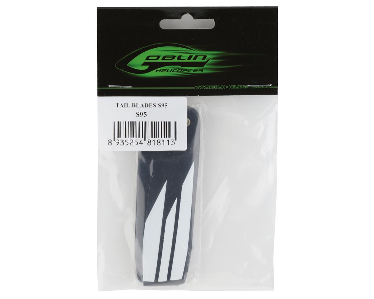 SAB Goblin 95mm "S Line" Carbon Fiber Tail Blades (White)