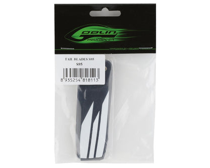SAB Goblin 95mm "S Line" Carbon Fiber Tail Blades (White)