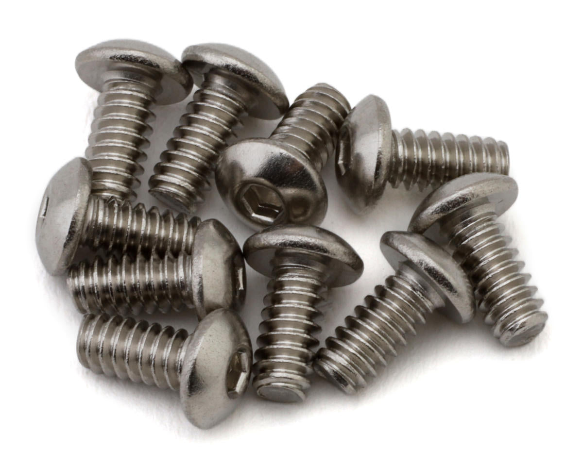 Samix Stainless Steel Button Head Hex Screws (10) (4-40) (1/4")