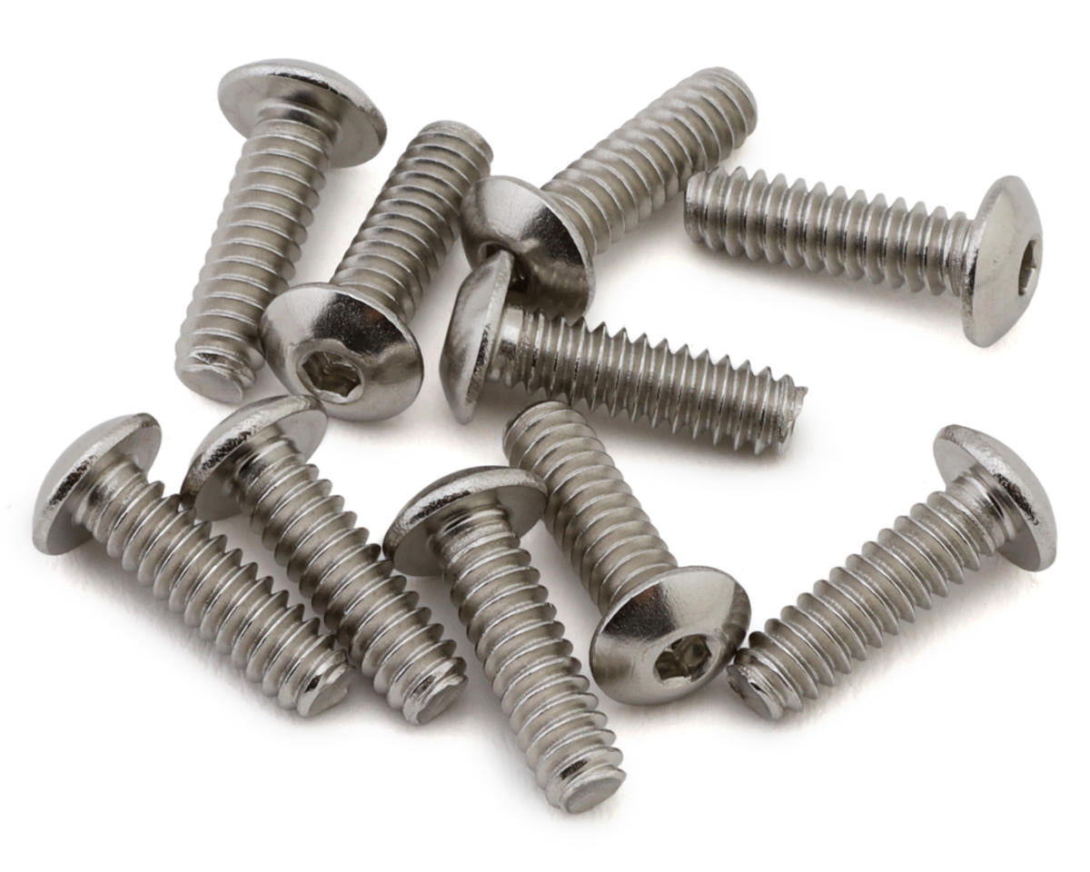 Samix Stainless Steel Button Head Hex Screws (10) (4-40) (3/8")