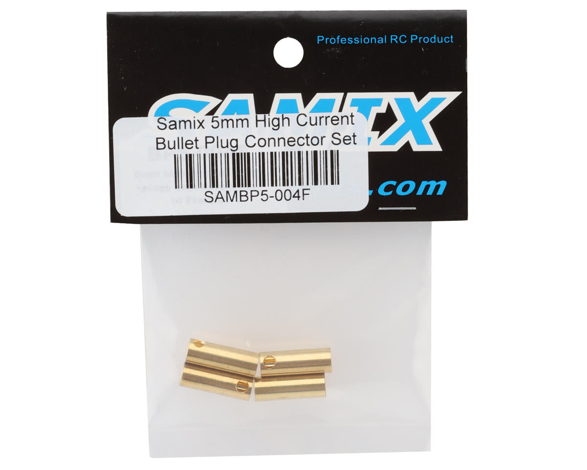 Samix 5mm High Current Bullet Plug Connectors (4 Female)