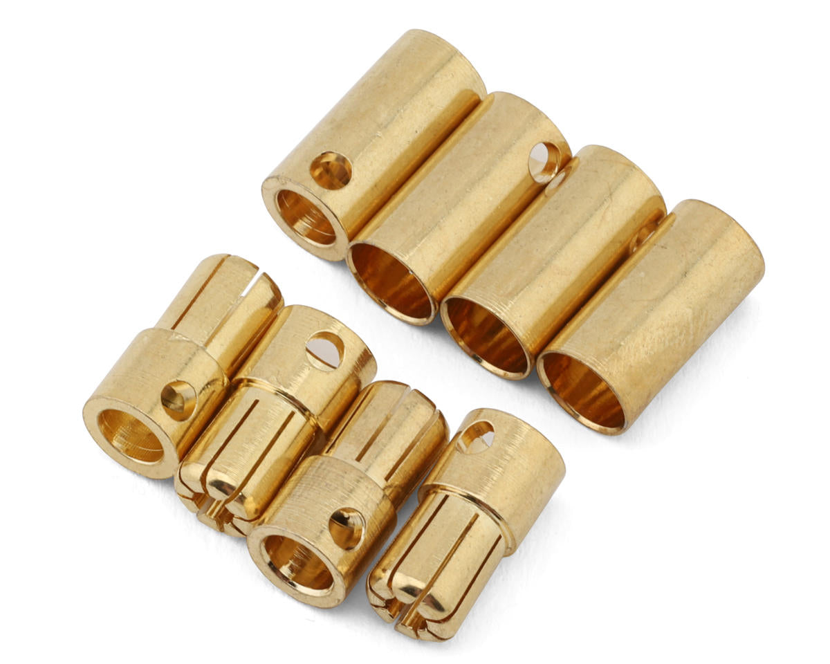 Samix 6.5mm High Current Bullet Plug Connector Set (4 Male/4 Female)
