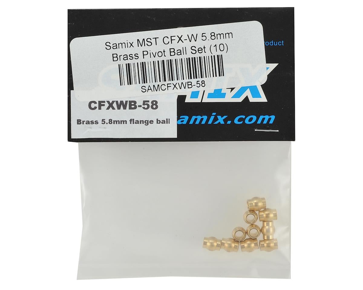 Samix MST CFX-W 5.8mm Brass Pivot Ball Set (10)