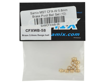 Samix MST CFX-W 5.8mm Brass Pivot Ball Set (10)