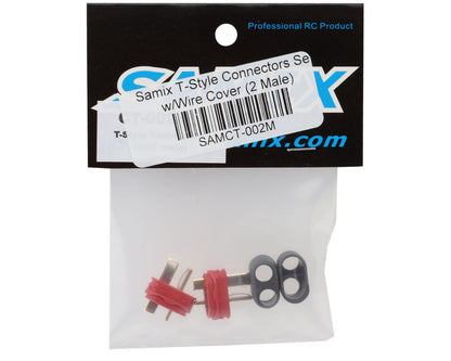 Samix T-Style Connectors Set w/Wire Cover (2 Male)