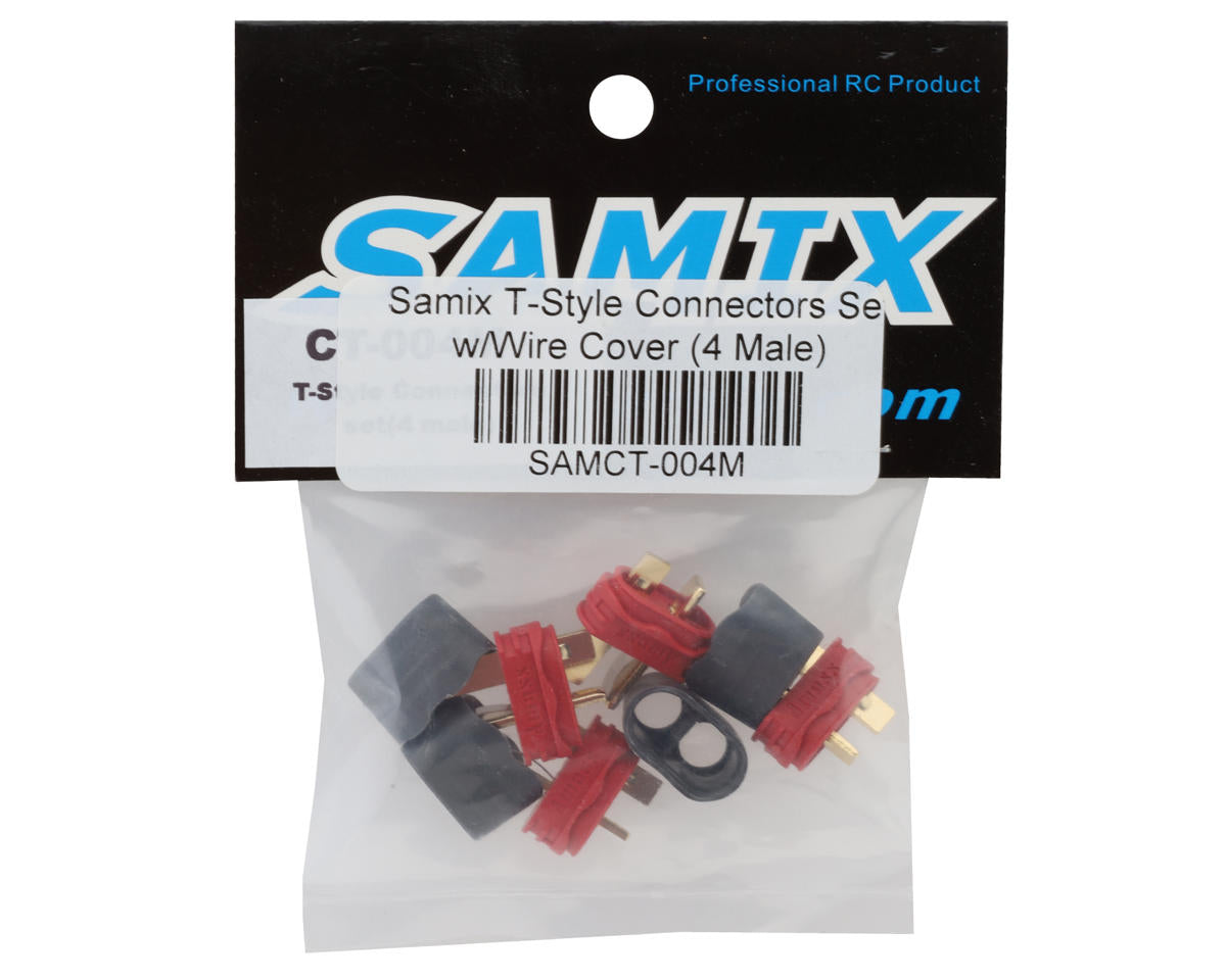 Samix T-Style Connectors Set w/Wire Cover (4 Male)