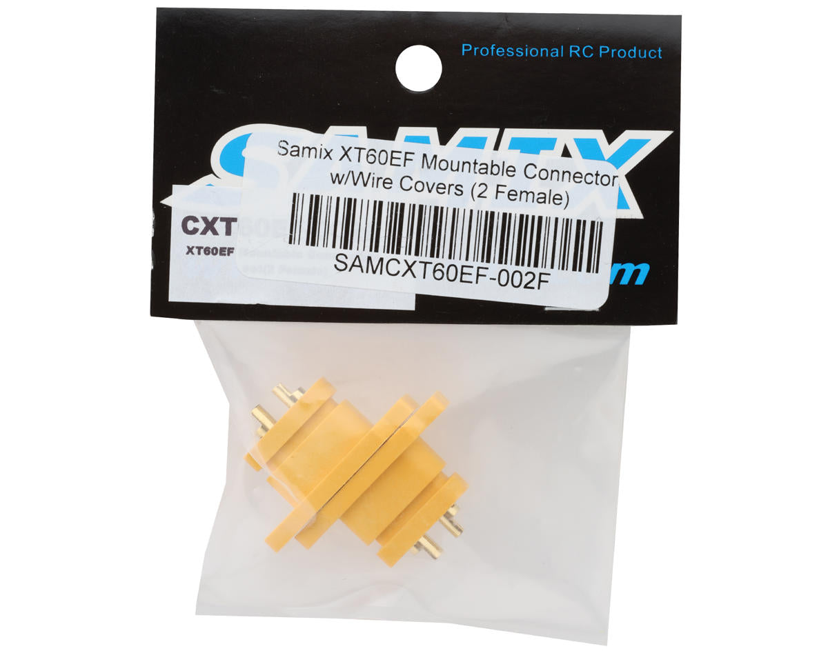 Samix XT60EF Mountable Mountable Connectors (2 Female)