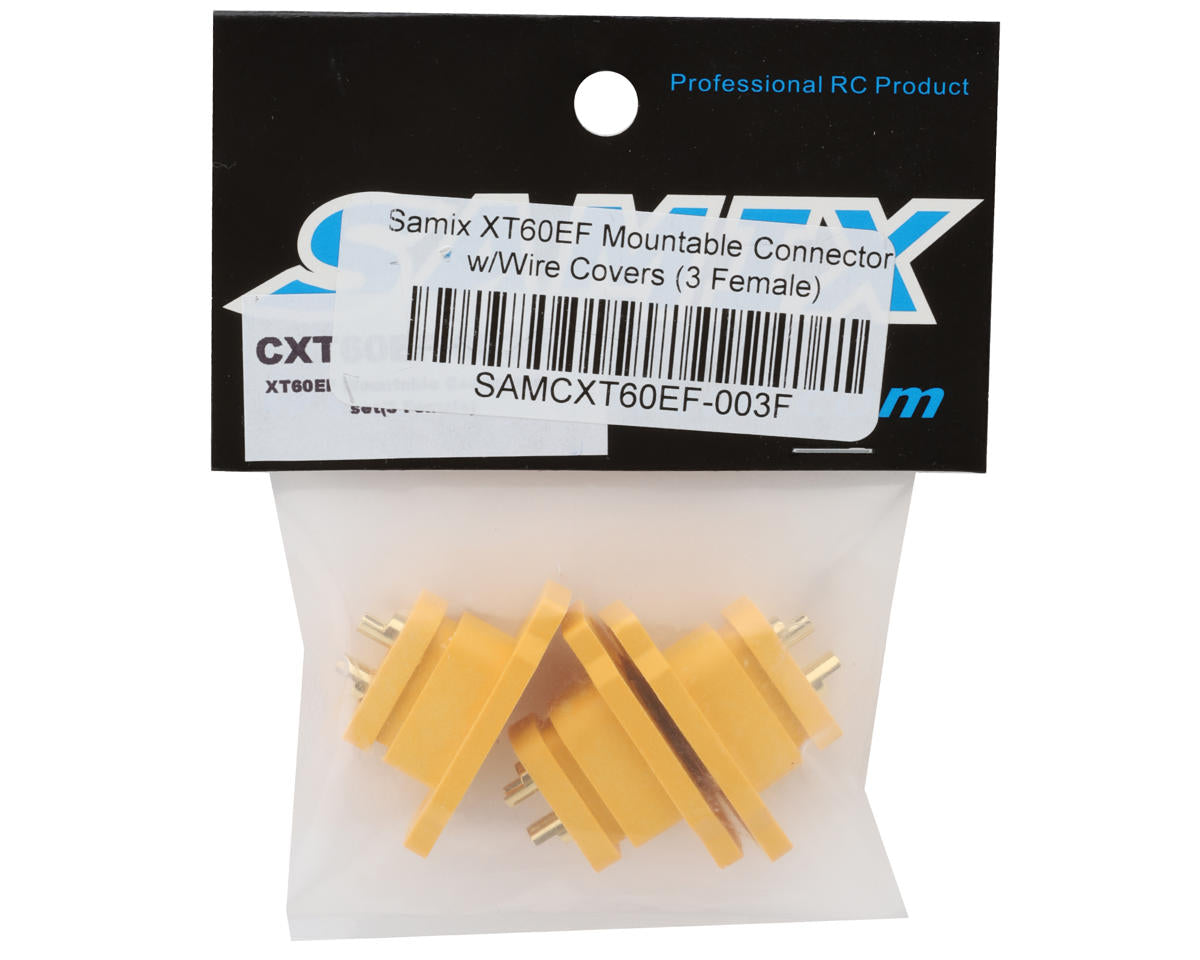 Samix XT60EF Mountable Mountable Connectors (3 Female)