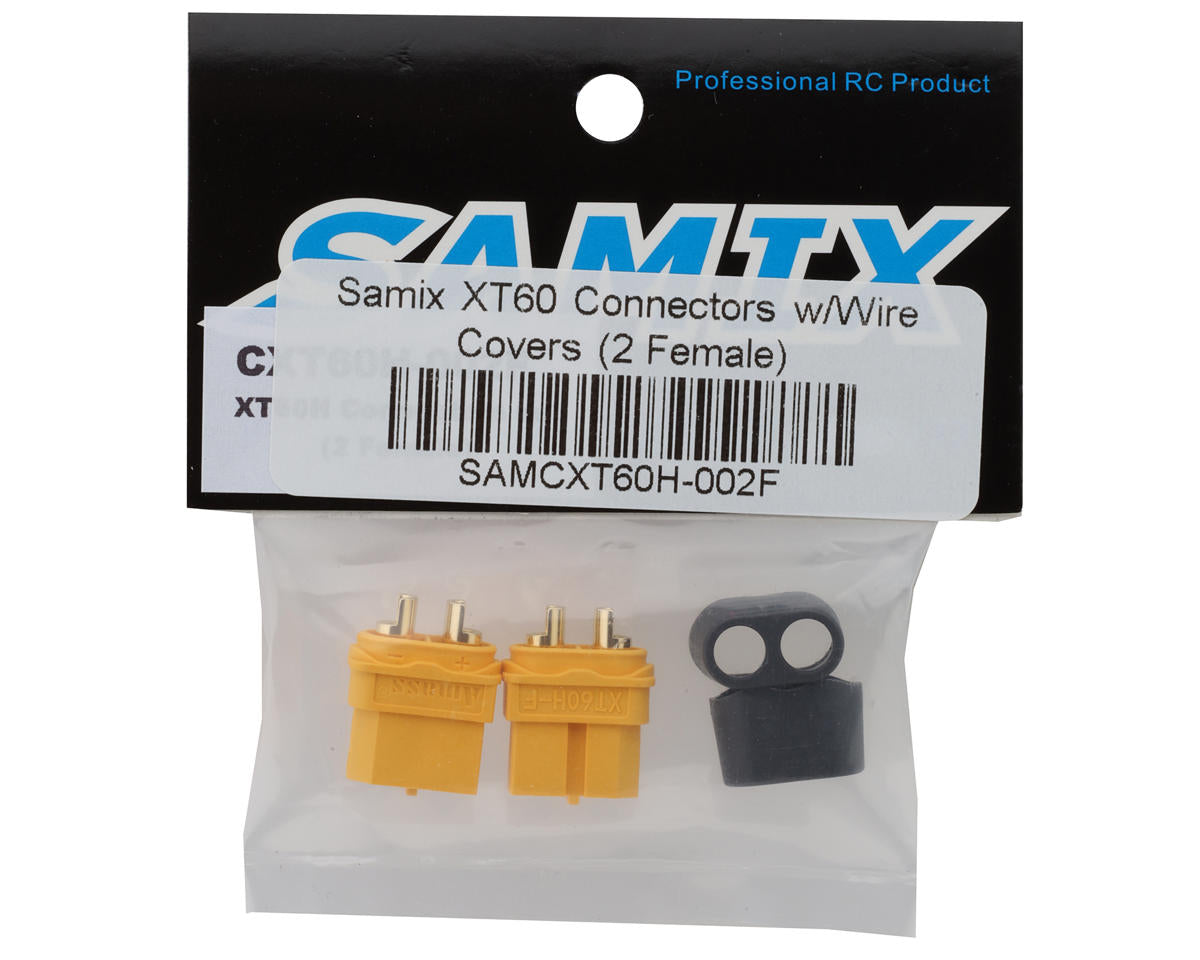 Samix XT60 Connectors w/Wire Covers (2 Female)