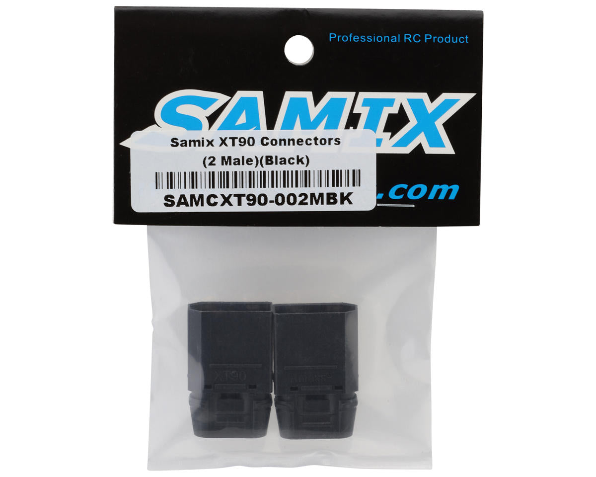Samix XT90 Connectors (Black) (2 Male)
