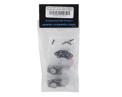Samix Enduro Brass Heavy Steering Knuckle Set w/Brake Rotor & Caliper