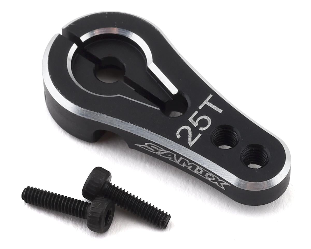 Samix Element Enduro Aluminum Servo Horn (25T-ProTek/Futaba) (Black)