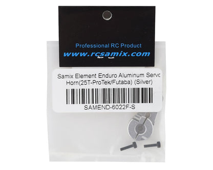 Samix Element Enduro Aluminum Servo Horn (25T-ProTek/Futaba) (Silver)