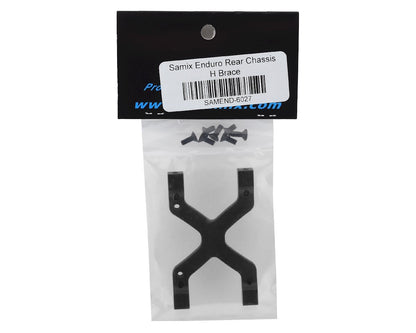 Samix Enduro/SCX10 II Rear Chassis H Brace (Black)
