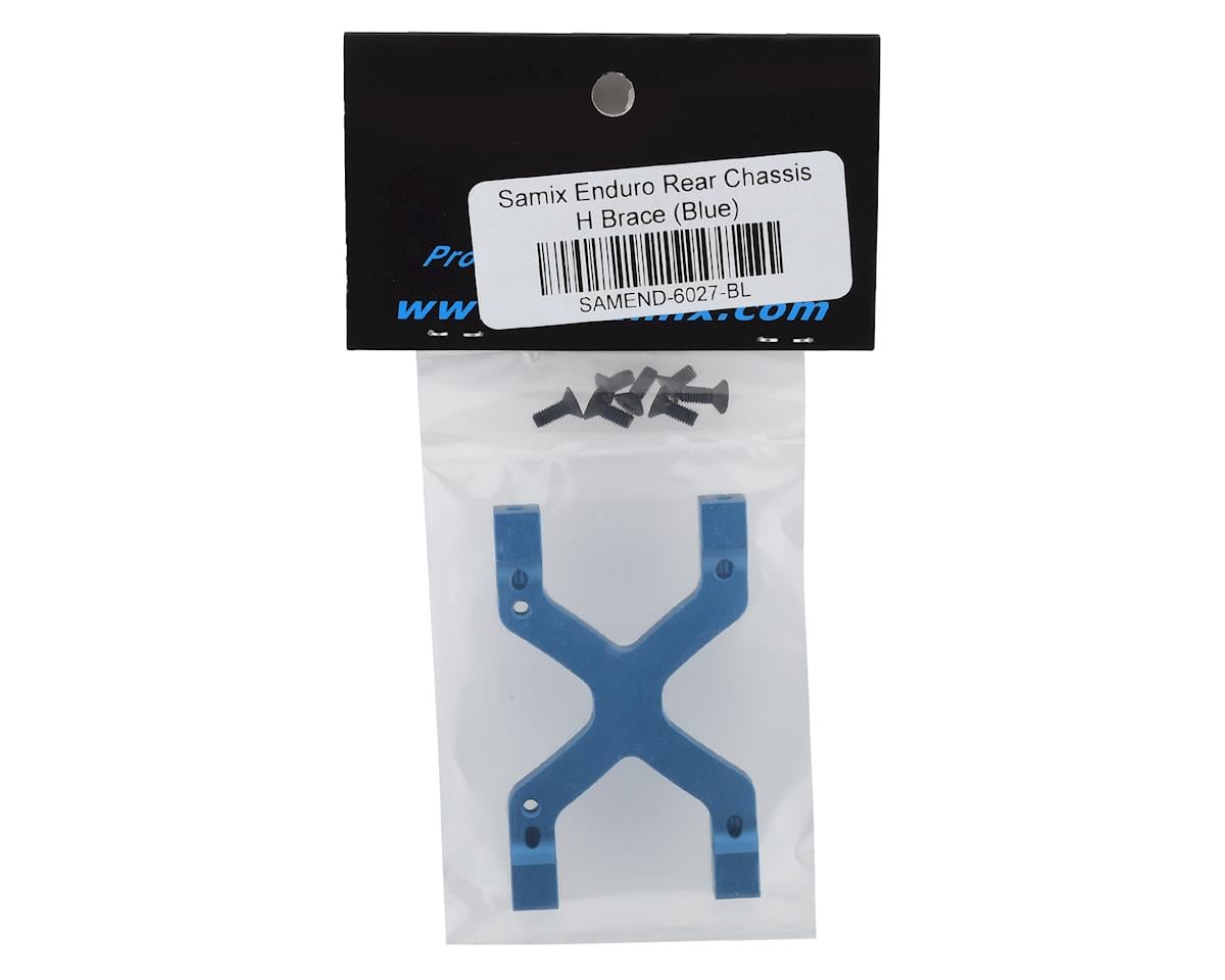 Samix Enduro/SCX10 II Rear Chassis H Brace (Blue)