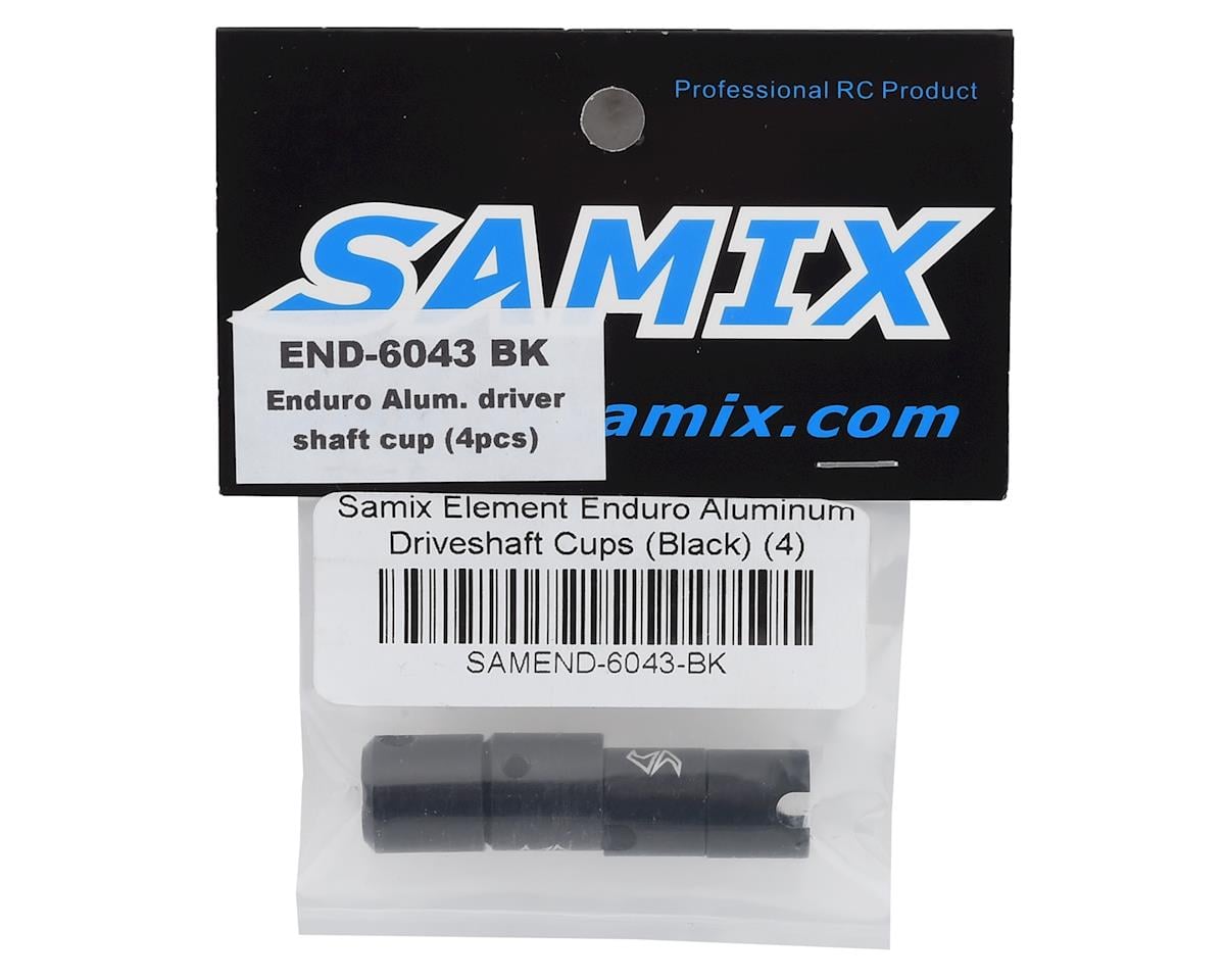 Samix Element Enduro Aluminum Driveshaft Cups (Black) (4)