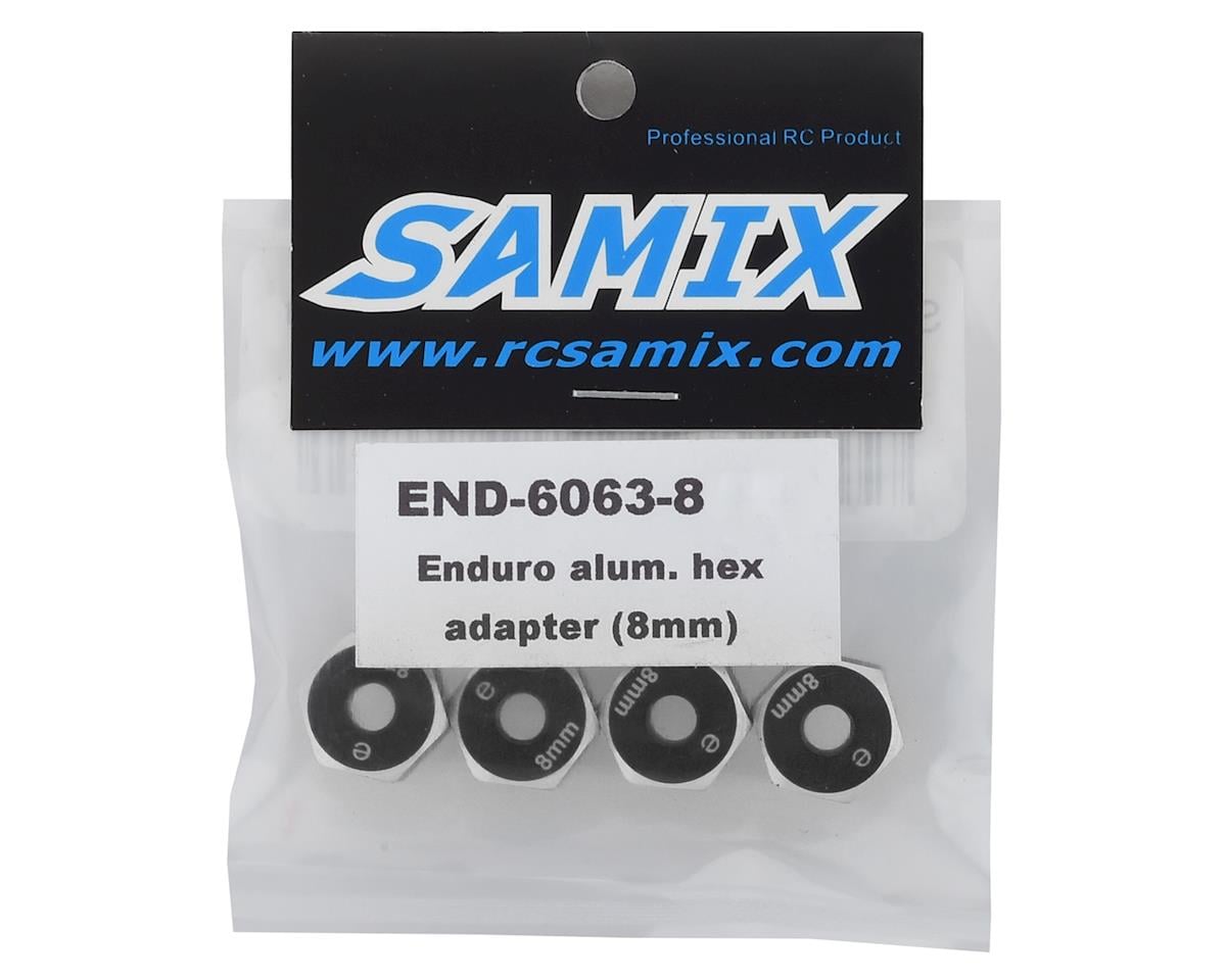 Samix Element Enduro Aluminum Hex Adapter (Black) (4) (8mm)