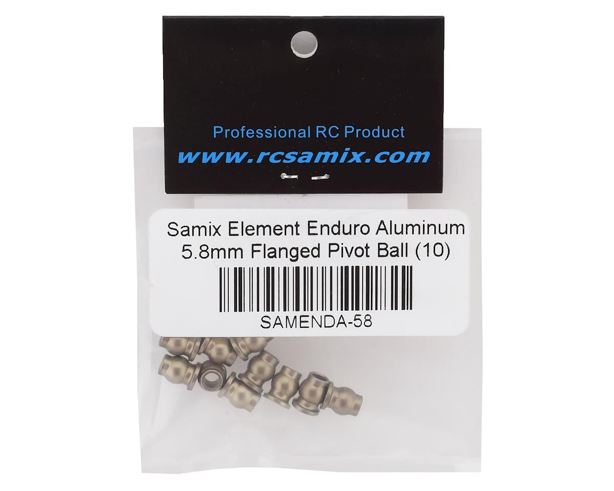 Samix Element Enduro Aluminum 5.8mm Flanged Pivot Ball (10)