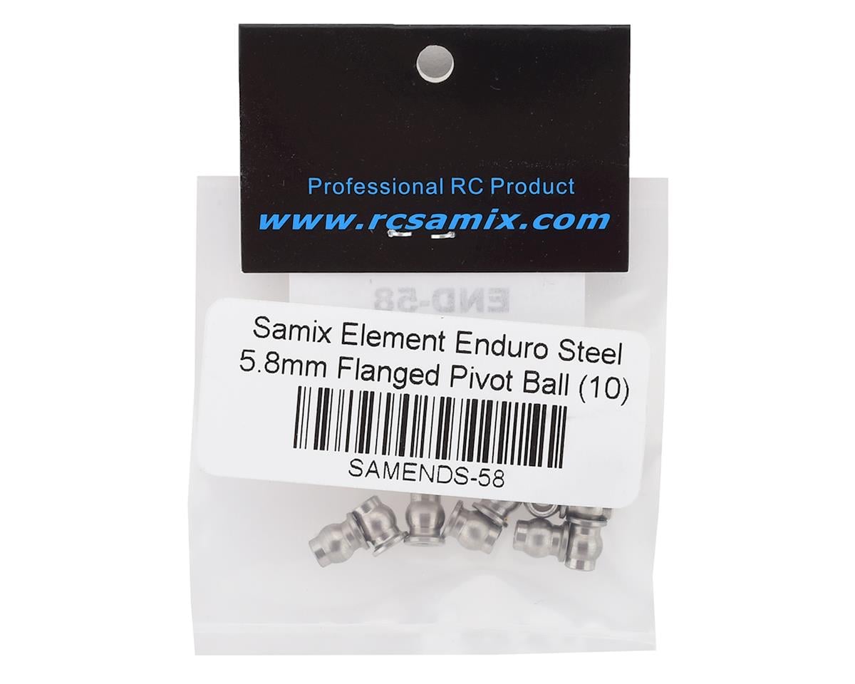 Samix Element Enduro Steel 5.8mm Flanged Pivot Ball (10)