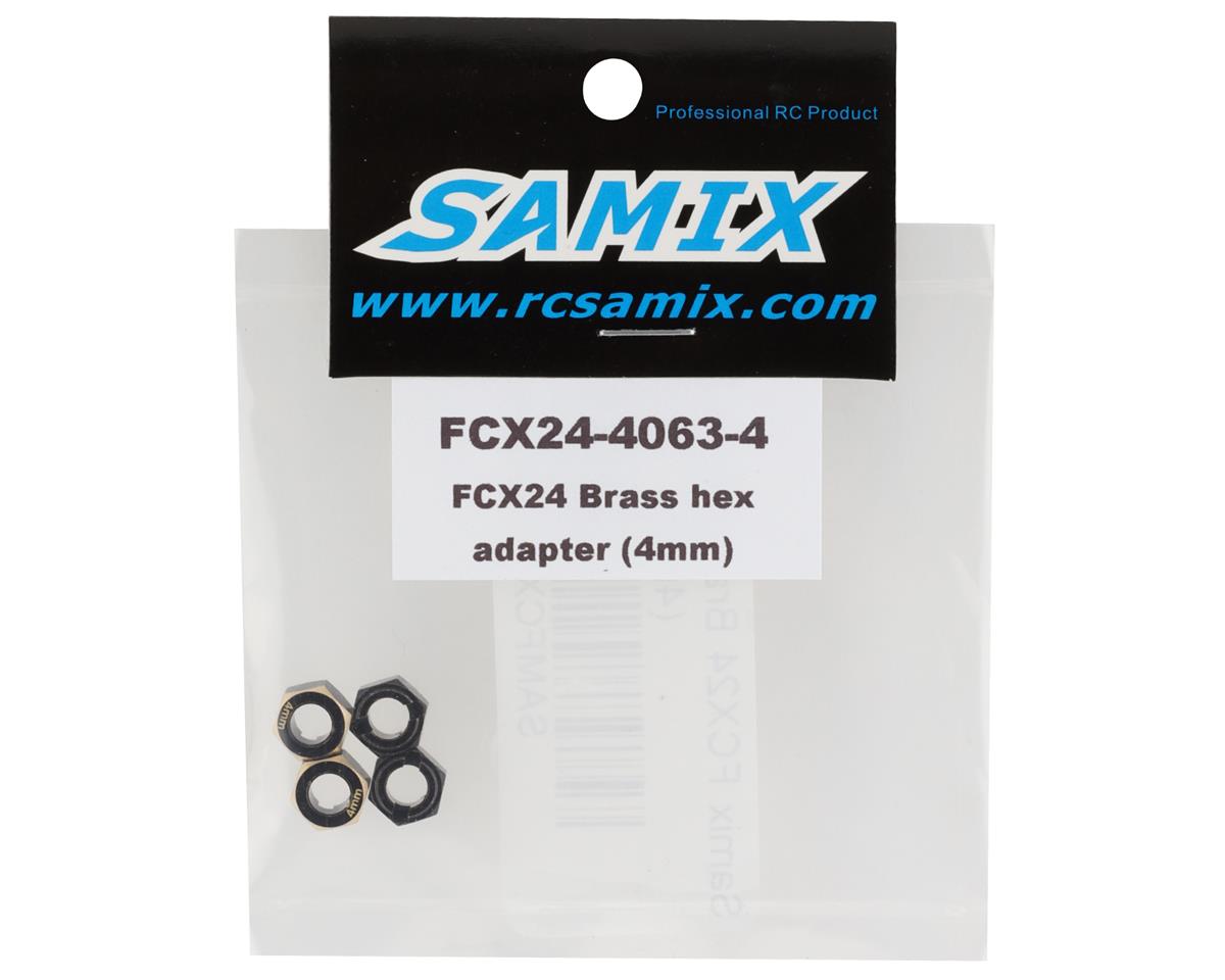 Samix FCX24 Brass Hex Adapter (4) (4mm)