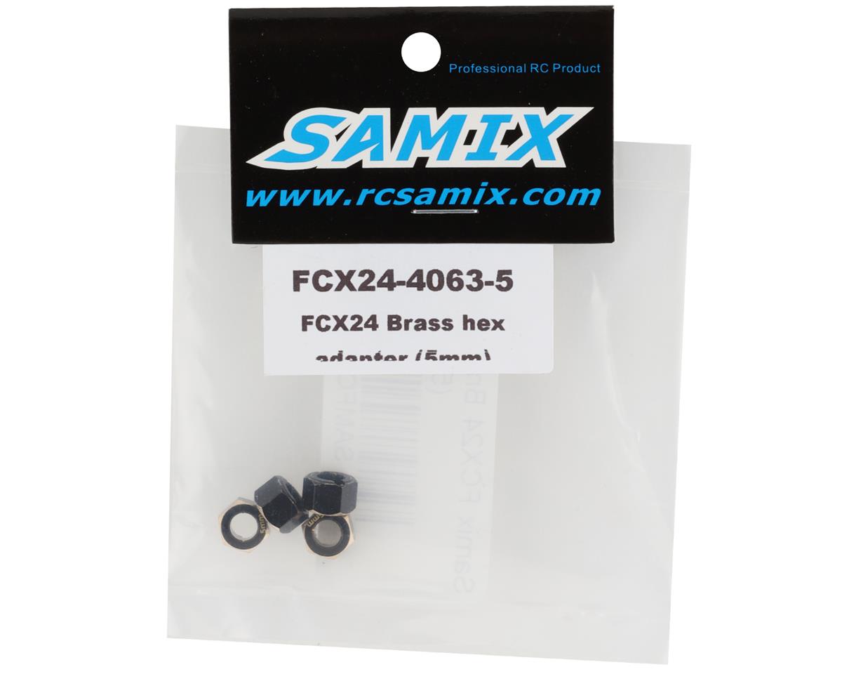 Samix FCX24 Brass Hex Adapter (4) (5mm)