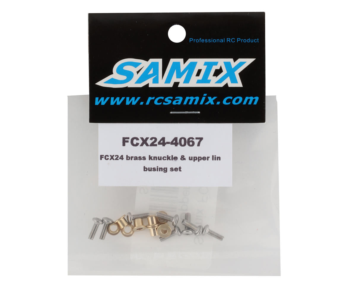Samix FCX24 Brass Knuckle & Upper Link Bushing Set