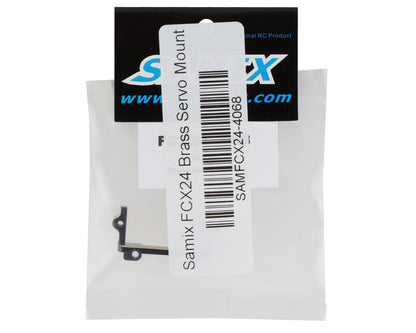 Samix FCX24 Brass Servo Mount (Black) (6g)