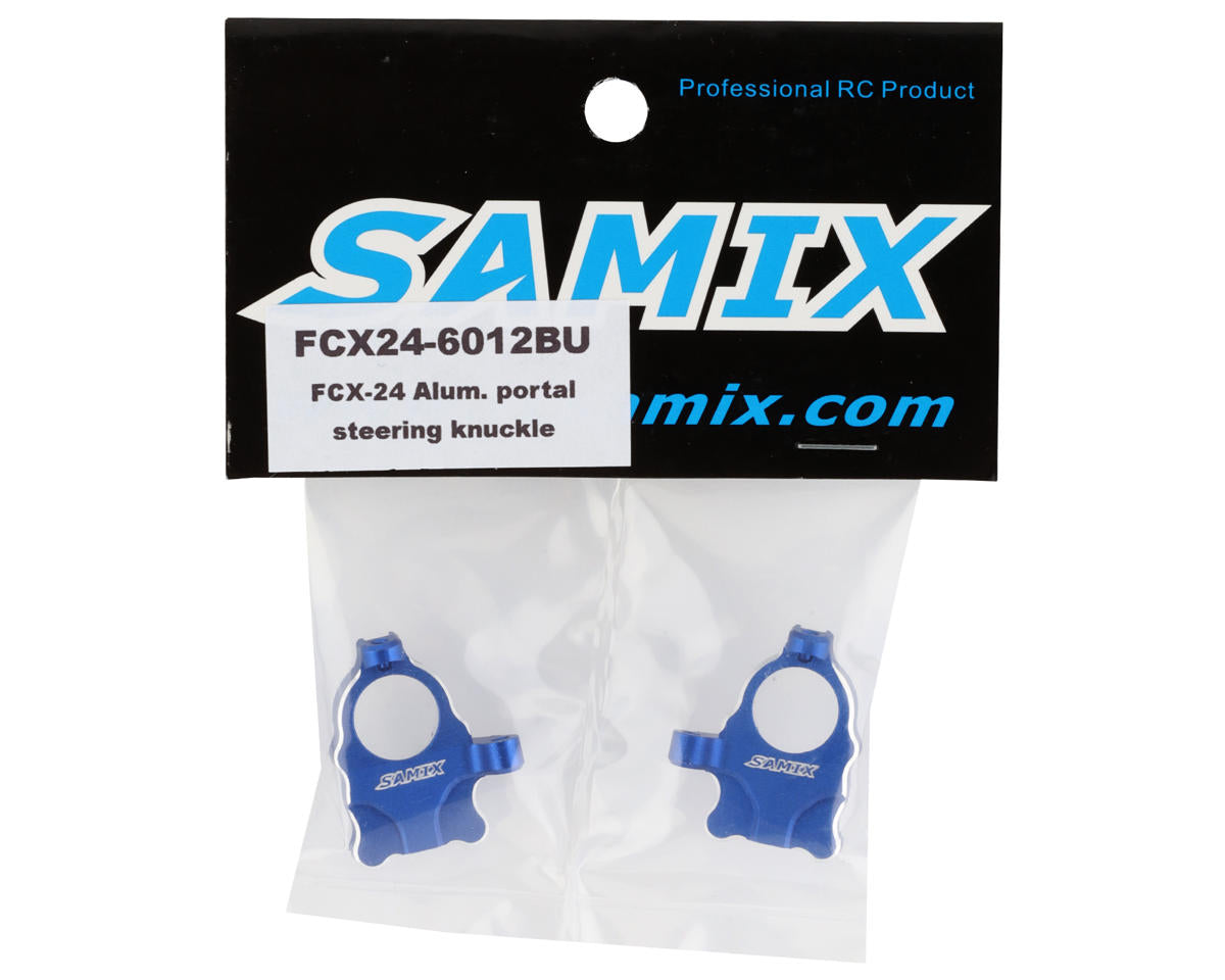 Samix FCX24 Aluminum Steering Knuckle (Blue)