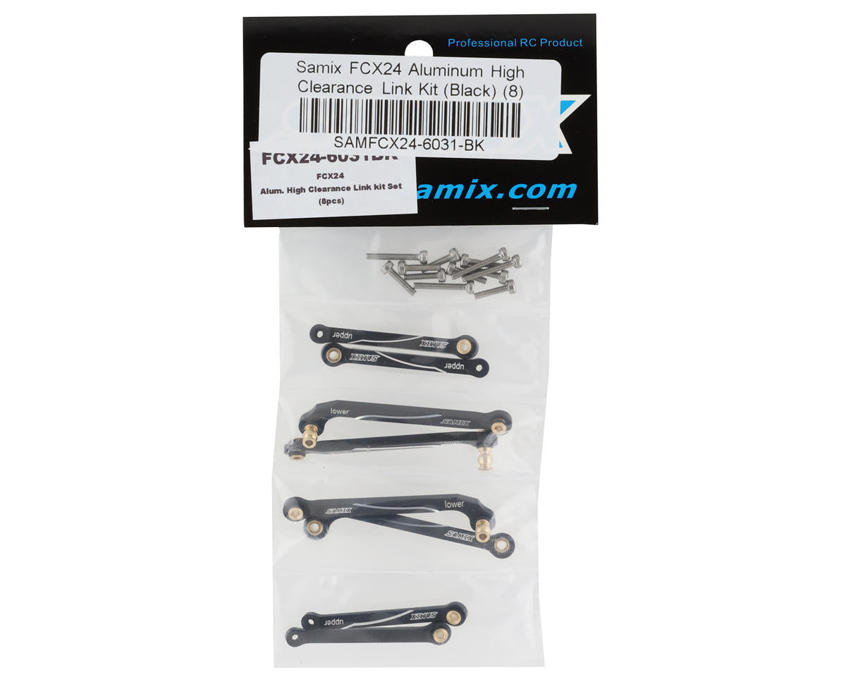 Samix FCX24 Aluminum High Clearance Link Kit (Black) (8)