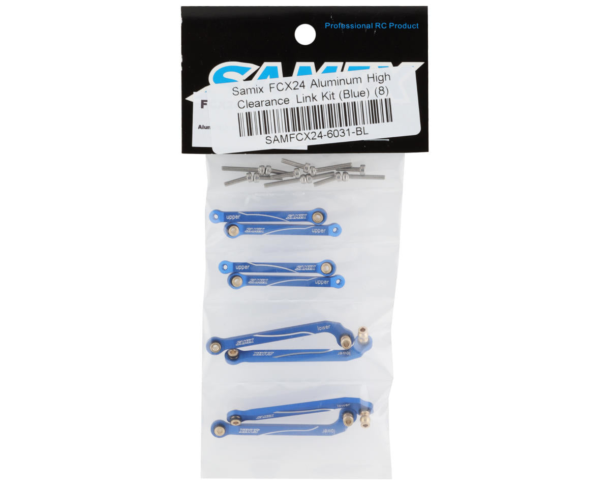 Samix FCX24 Aluminum High Clearance Link Kit (Blue) (8)