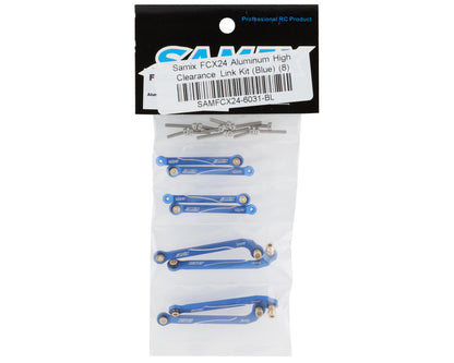 Samix FCX24 Aluminum High Clearance Link Kit (Blue) (8)
