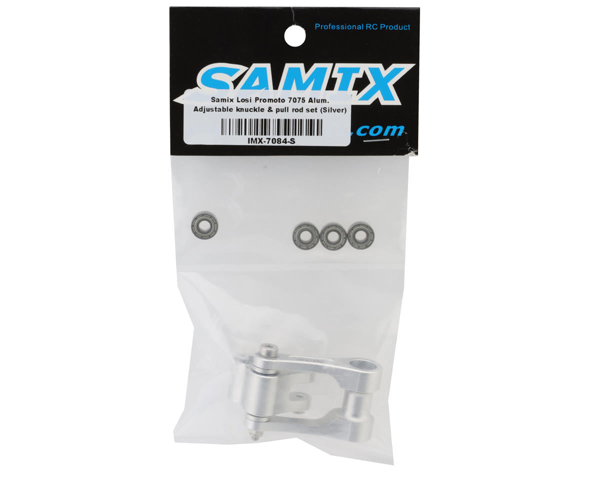 Samix Losi Promoto-MX Aluminum Adjustable Shock Linkage (Silver)