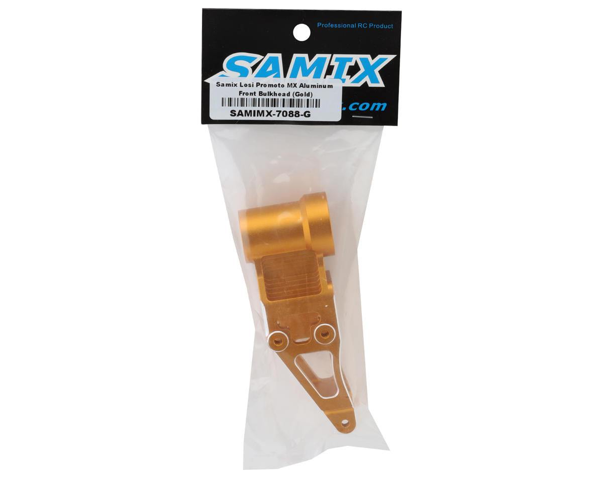 Samix Losi Promoto Aluminum Front Bulkhead (Gold)