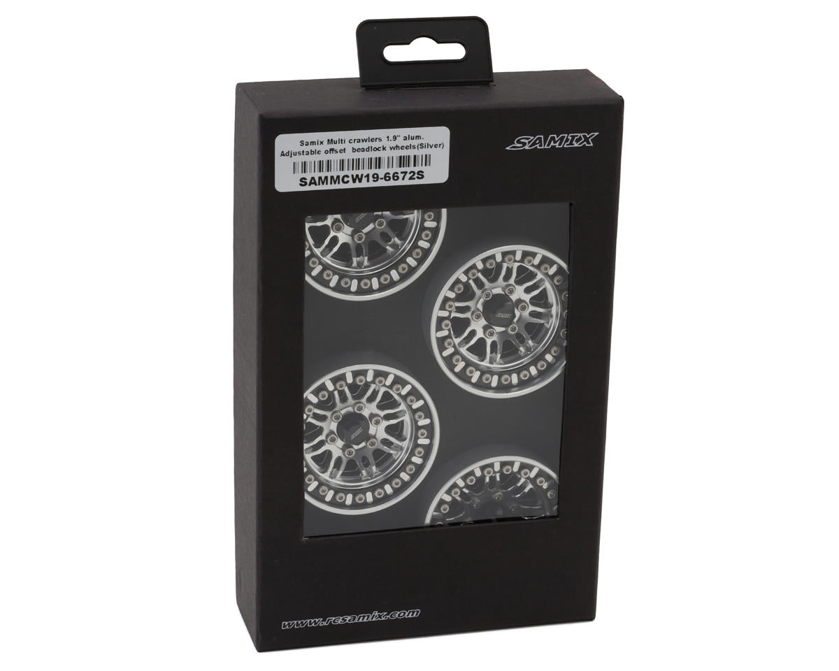 Samix Multi Crawlers "Straight Spoke" 1.9" Aluminum Adjustable Offset Beadlock