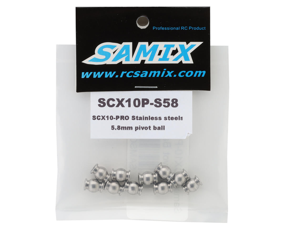 Samix SCX10-PRO Stainless Steel Pivot Ball (10) (5.8mm)