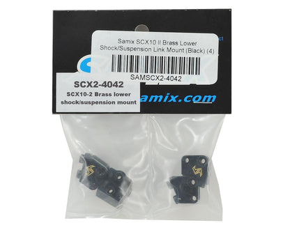 Samix SCX10 II Brass AR44 Link Mounts (Black) (4)