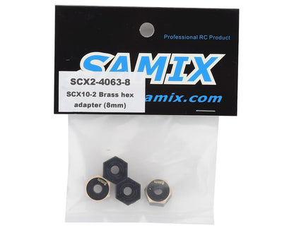 Samix SCX10 II Brass 12mm Hex Adapter (4) (8mm)