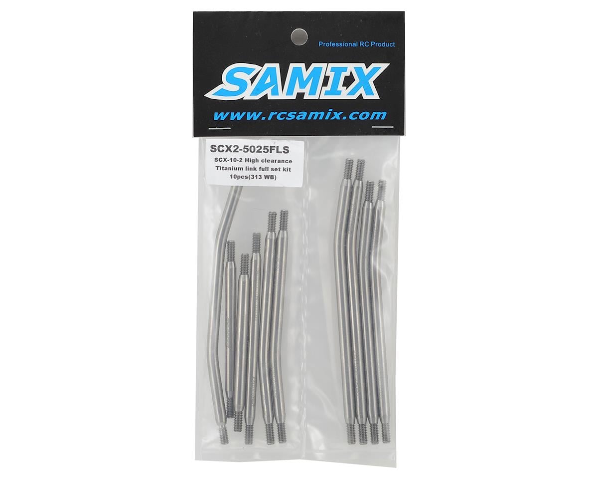 Samix SCX10 II 313mm High Clearance Titanium Link Kit (10)