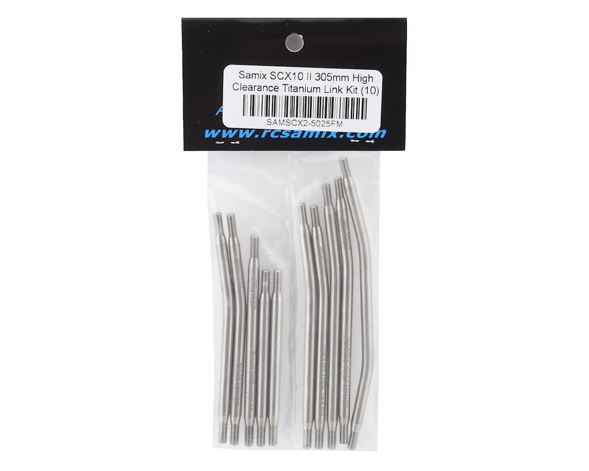 Samix SCX10 II 305mm High Clearance Titanium Link Kit (10)