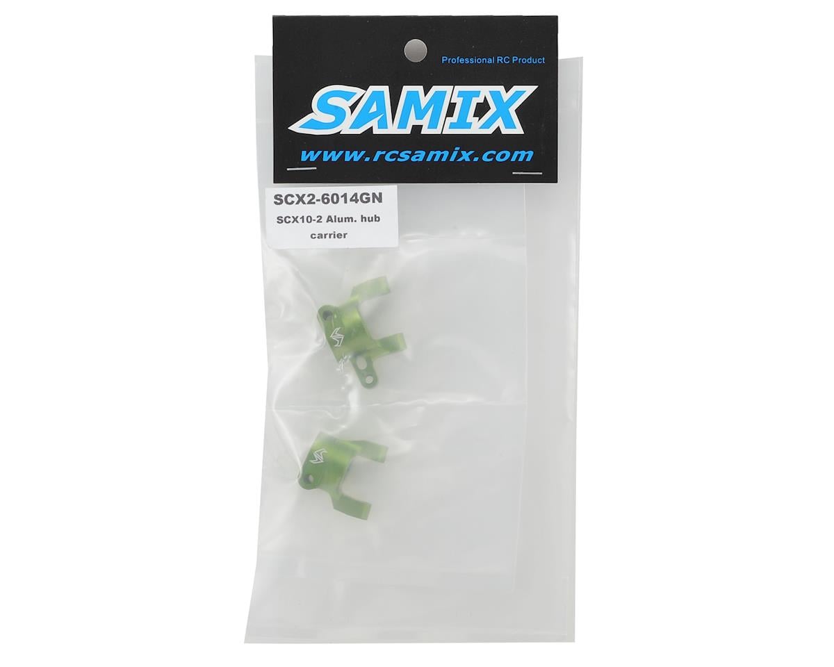 Samix SCX10 II Aluminum C-Hub Carrier Set (2) (Green)