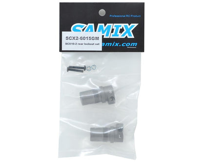 Samix SCX10 II Aluminum Rear Lockout (Grey) (2)