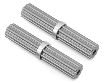 Samix SCX10 II Aluminum Inner Drivershaft (Grey) (2) (RTR Transmission)