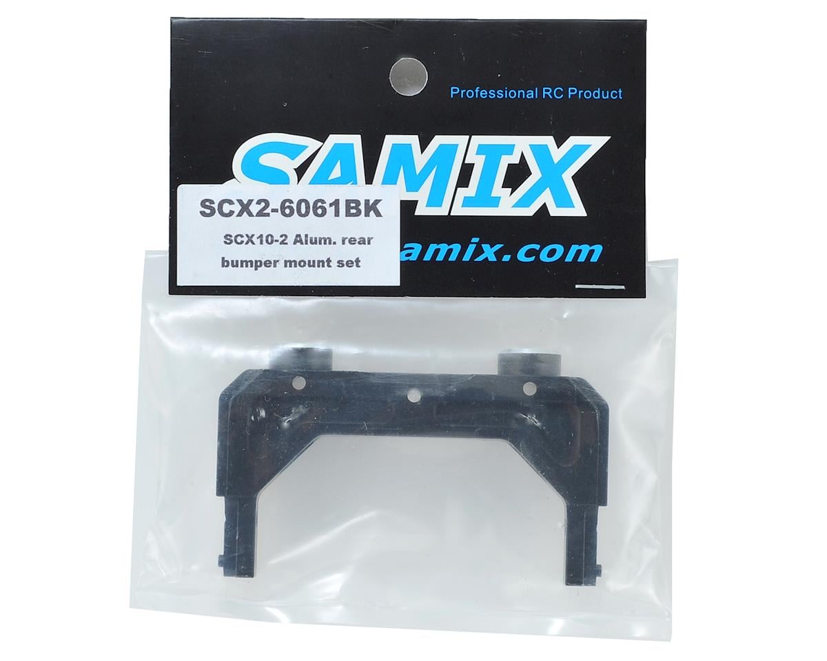 Samix SCX10 II Rear Aluminum Bumper Mount (Black)