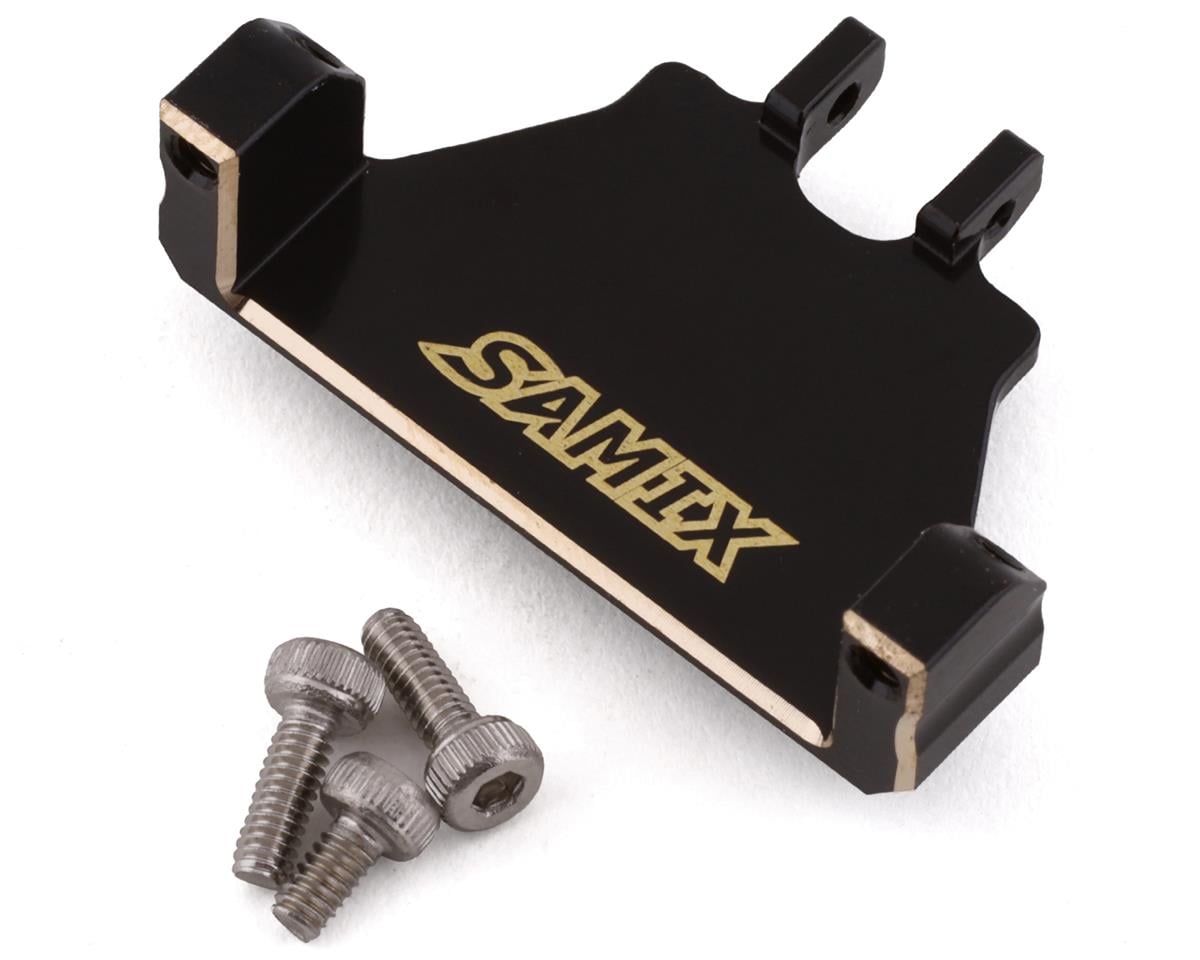 Samix SCX24 Brass Servo Mount (Black) (EcoPower/Emax) (7g)