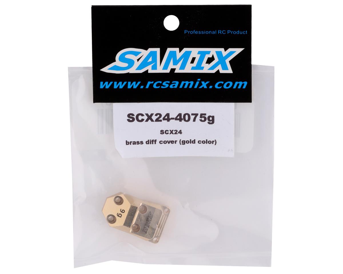 Samix SCX24 Brass Differential Cover (Gold) (9g)
