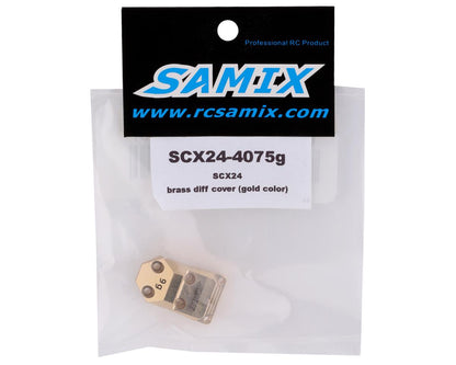 Samix SCX24 Brass Differential Cover (Gold) (9g)