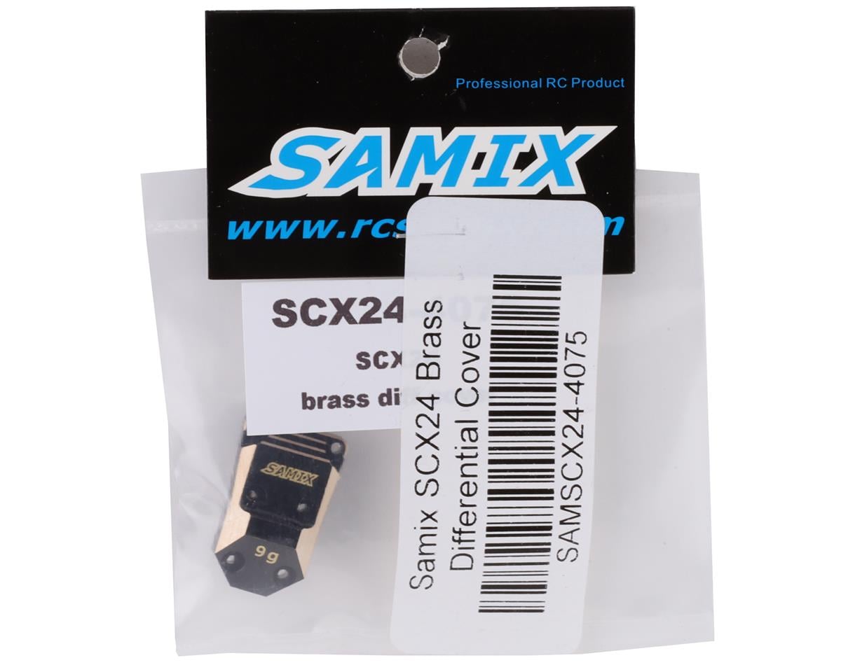 Samix SCX24 Brass Differential Cover (Black) (9g)
