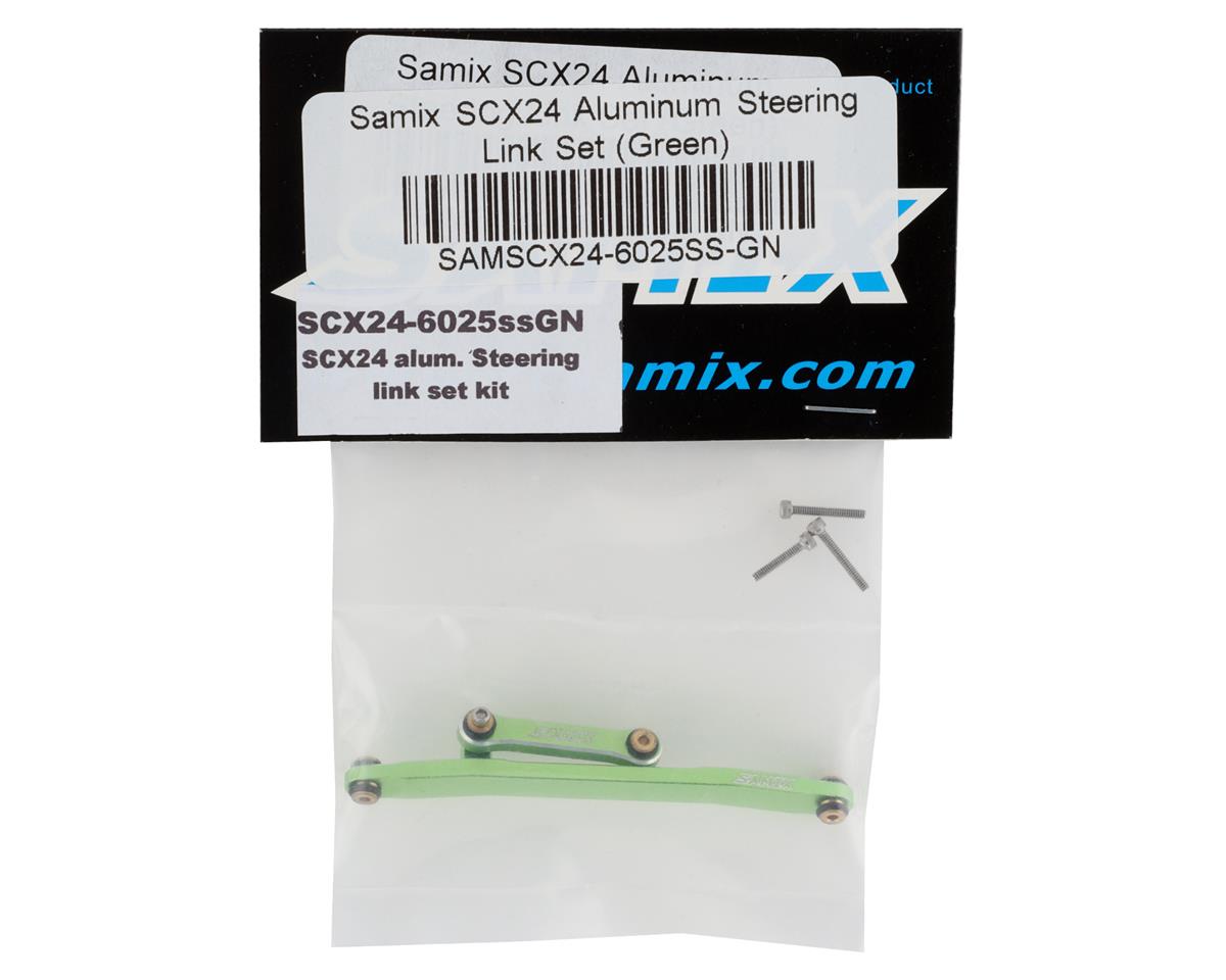 Samix SCX24 Aluminum Steering Link Set (Green)