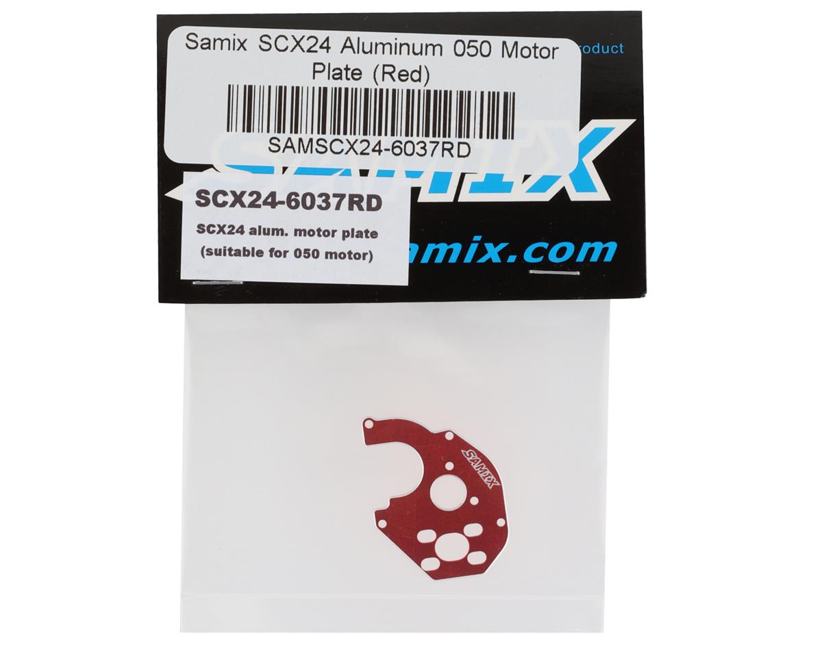 Samix SCX24 Aluminum 050 Motor Plate (Red)
